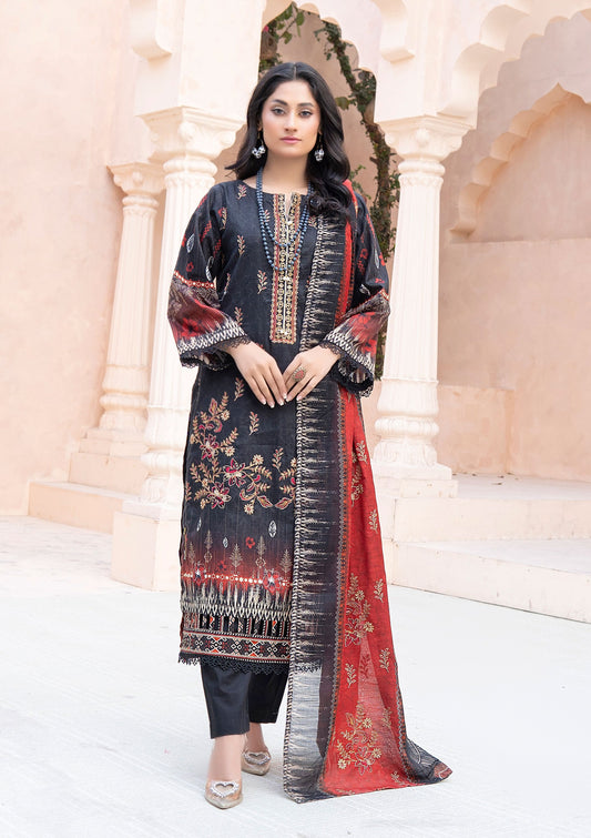 Digital Luxury Bana Dora Lawn Embroidered 3-Piece Dress