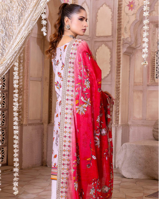 Regal Rose Embroidered Bana Dora Lawn 3pc