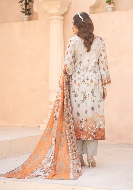 Digital Luxury Bana Dora Lawn Embroidered 3-Piece Dress