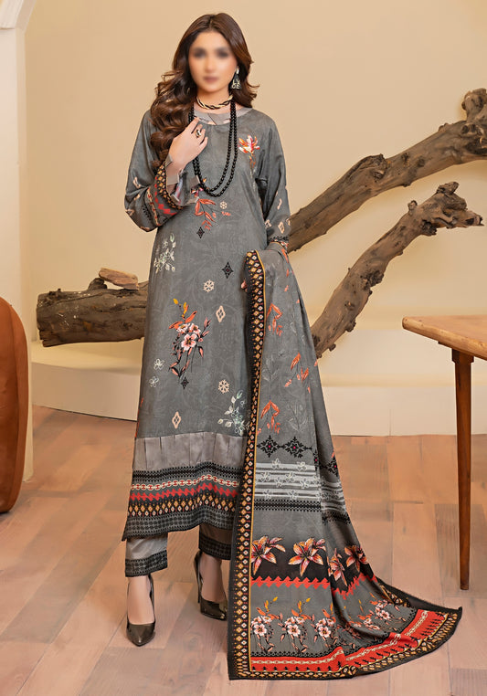 Lunar Gleam - Viscose Digital Print with Diamond Dupatta 3pc