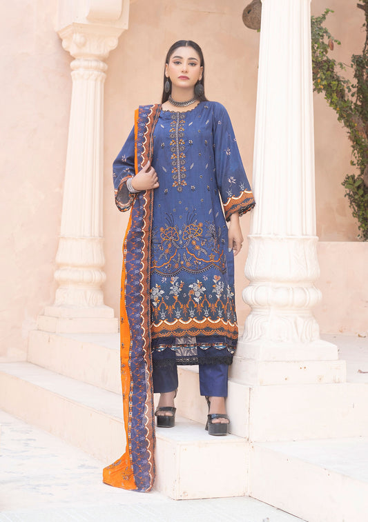 Digital Luxury Bana Dora Lawn Embroidered 3-Piece Dress