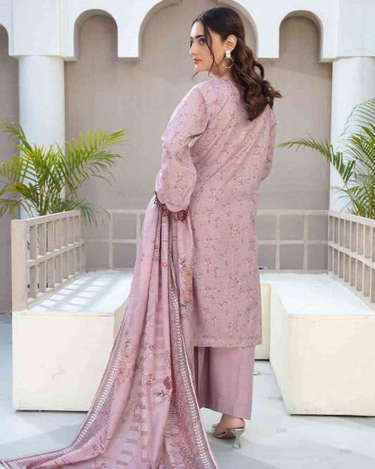 Orchid Blush  - Lawn printed shirt with printed dupatta