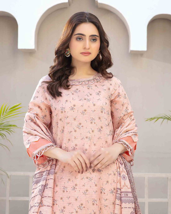 Blush Petal  - Lawn printed shirt with printed dupatta