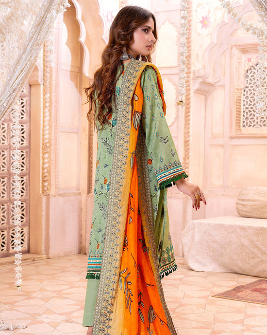 Misty Dusk Embroidered Bana Dora Lawn 3pc