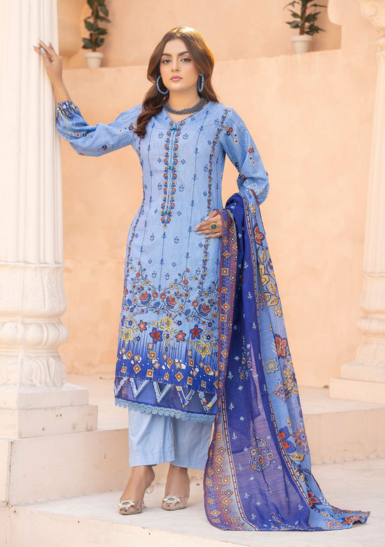 Digital Luxury Bana Dora Lawn Embroidered 3-Piece Dress