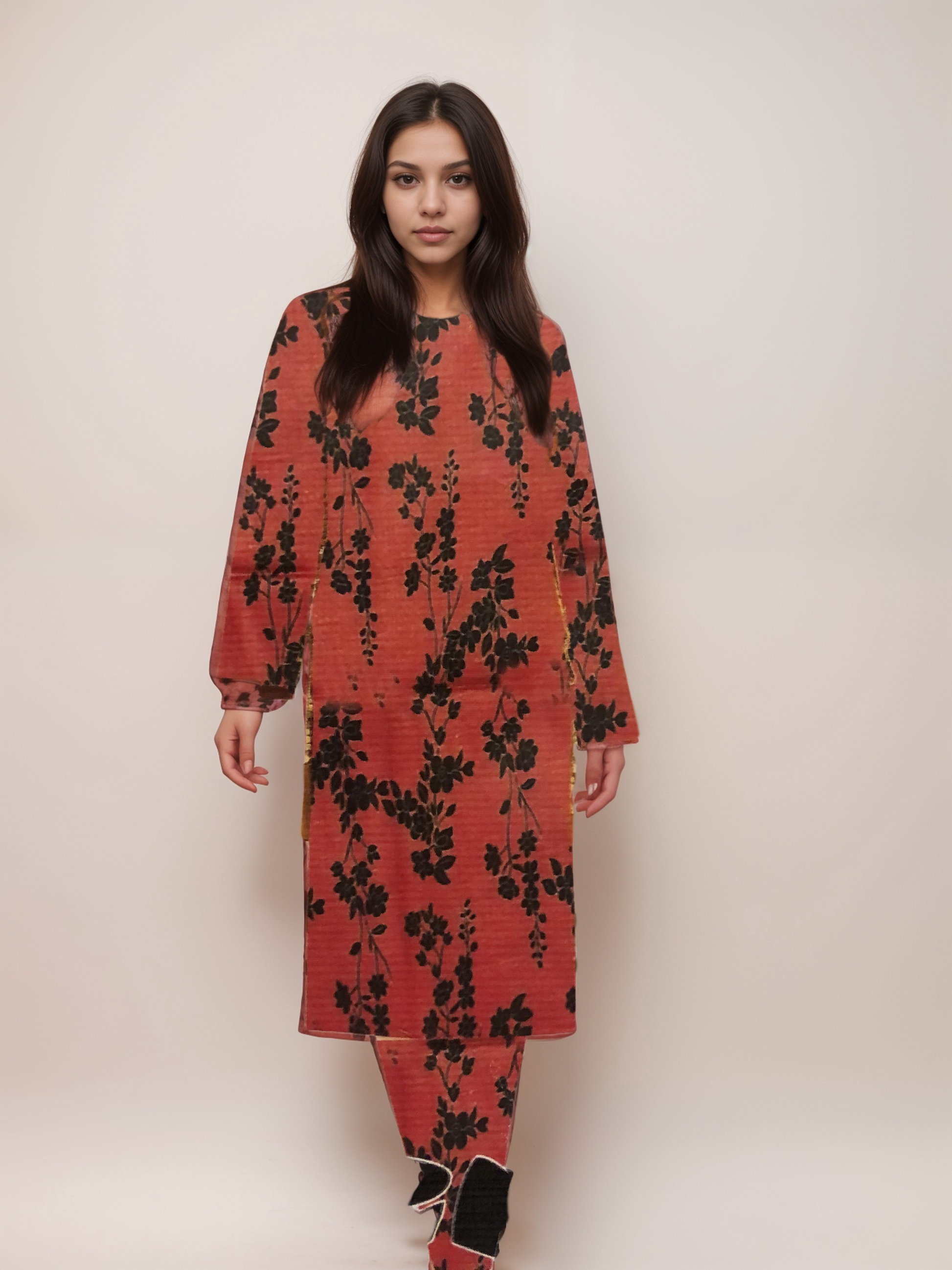 Digital printed Linen 2pc